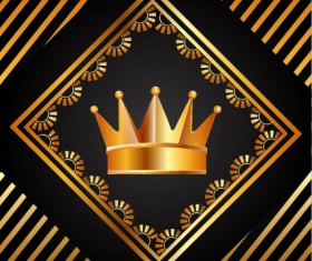 Luxury gold business cards template vector 15