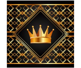 Luxury gold business cards template vector 19