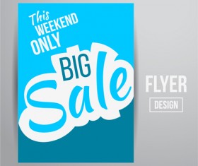Modern big sale vector flyer material 03