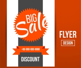 Modern big sale vector flyer material 09