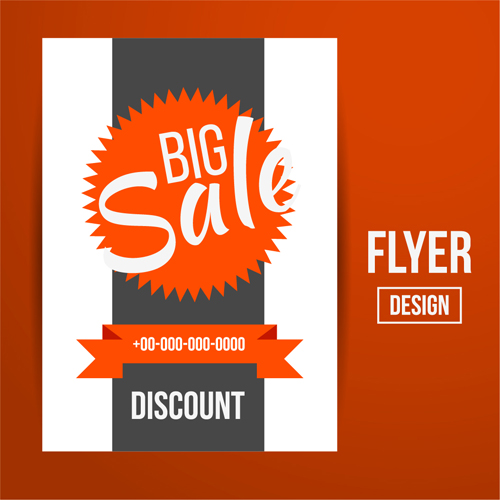 Modern big sale vector flyer material 09