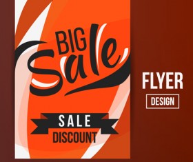Modern big sale vector flyer material 18