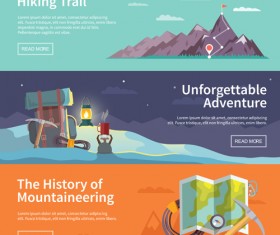 Modern business banners design vector 02