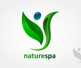 Natures spa logo vector