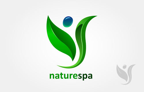 Natures spa logo vector
