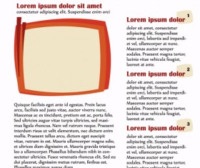 News page website template vector material 01