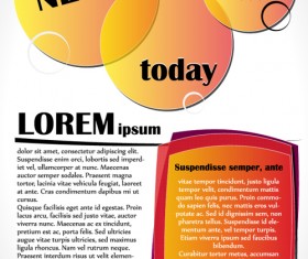 News page website template vector material 02