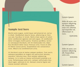 News page website template vector material 10