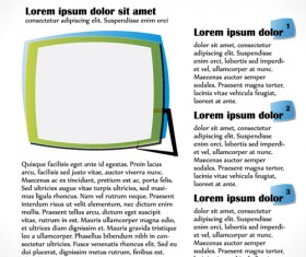 News page website template vector material 11