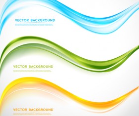 Refreshing wavy art background vector