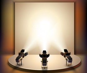 Shiny spotlights effect vector material 03