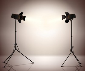 Shiny spotlights effect vector material 04