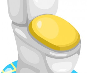 Shiny toilet design vectors 01