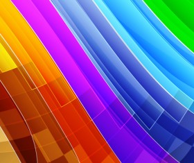 Smooth colored wave art background vector 01