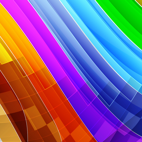 Smooth colored wave art background vector 01
