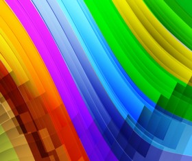 Smooth colored wave art background vector 02