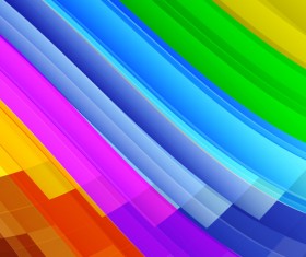 Smooth colored wave art background vector 05