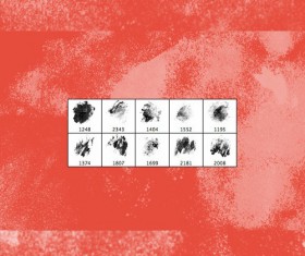 Soaked stains Photoshop brushes