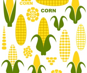 Vector corn design elements
