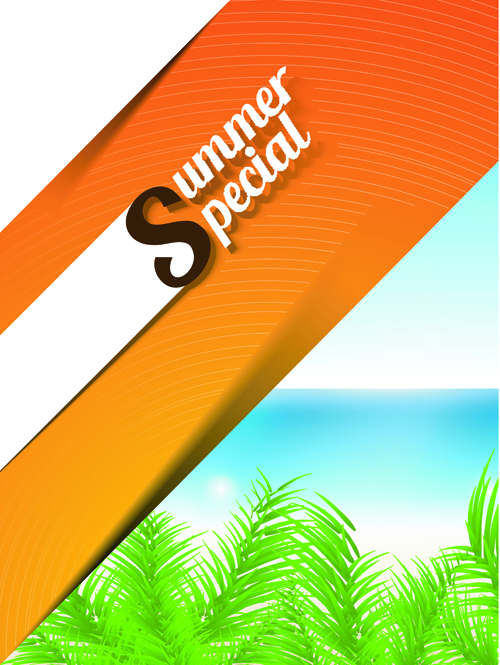 Vector poster summer holidays design 02