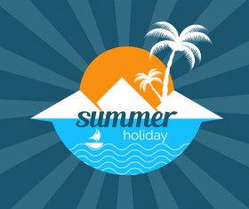 Vector poster summer holidays design 04