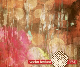 Vector texture grunge retro background set 09