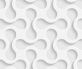 White decorative pattern vector background 01