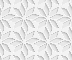 White decorative pattern vector background 05