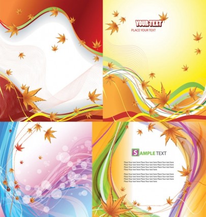 Beautiful autumn background vector