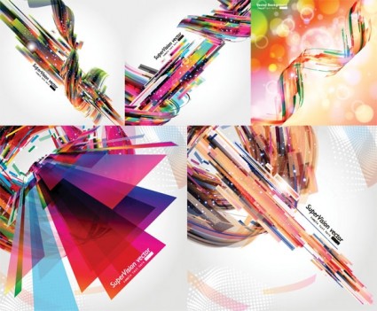 Lines dynamic fashion background vector design 03