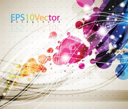 Fashion background with abstract elements vector 02