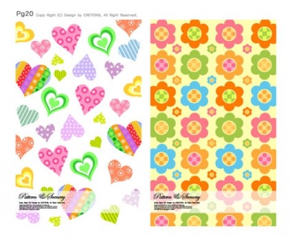 Cute background series vector 03