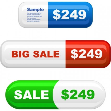 Shiny commodity prices button web vector