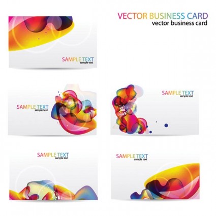 Business card abstract Illustration vector 01