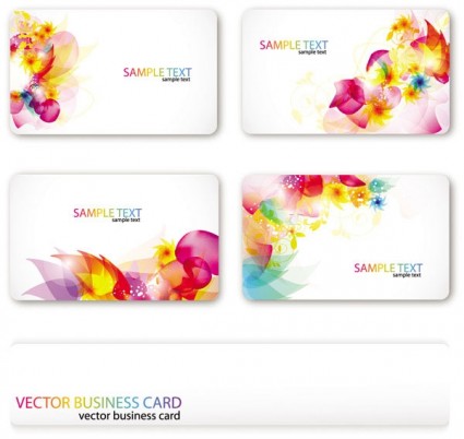 Business card abstract Illustration vector 02