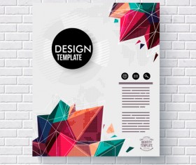 Abstract cover brochure business vectors material 01