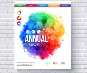 Abstract cover brochure business vectors material 05