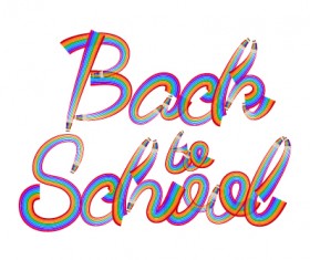 Back school wordart creative vector 02
