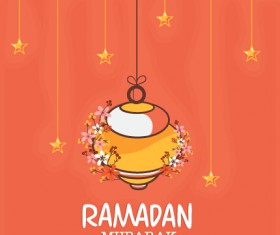 Background ramadan mubarak vector design set 01