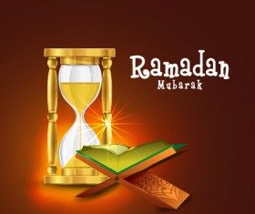 Background ramadan mubarak vector design set 05