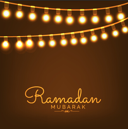 Background ramadan mubarak vector design set 11