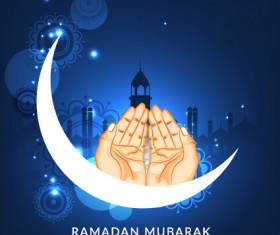 Background ramadan mubarak vector design set 14