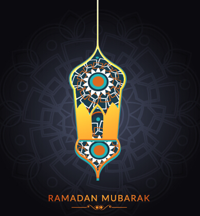Background ramadan mubarak vector design set 15