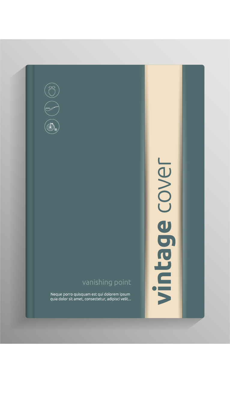 Brochure and book cover creative vector 03