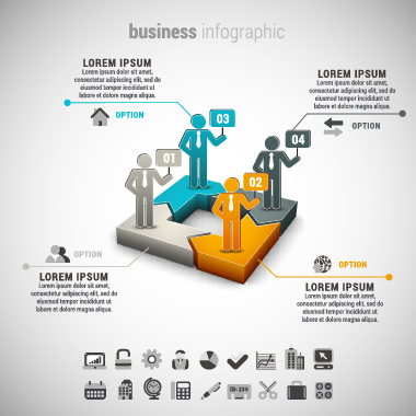 Business Infographic creative design 3203