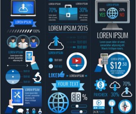 Business elements creative vectors material kit