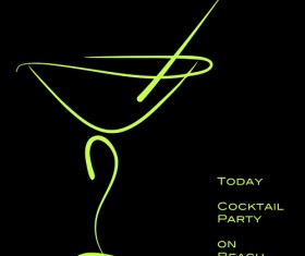 Cocktails logos creative vector material 01