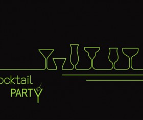 Cocktails logos creative vector material 03