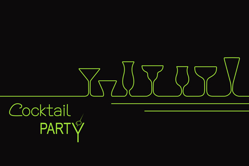 Cocktails logos creative vector material 03