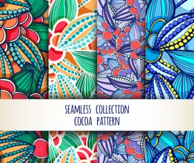 Cocoa pattern seamless vector material